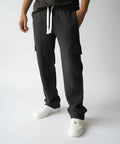 Black Cargo Baggy Trouser