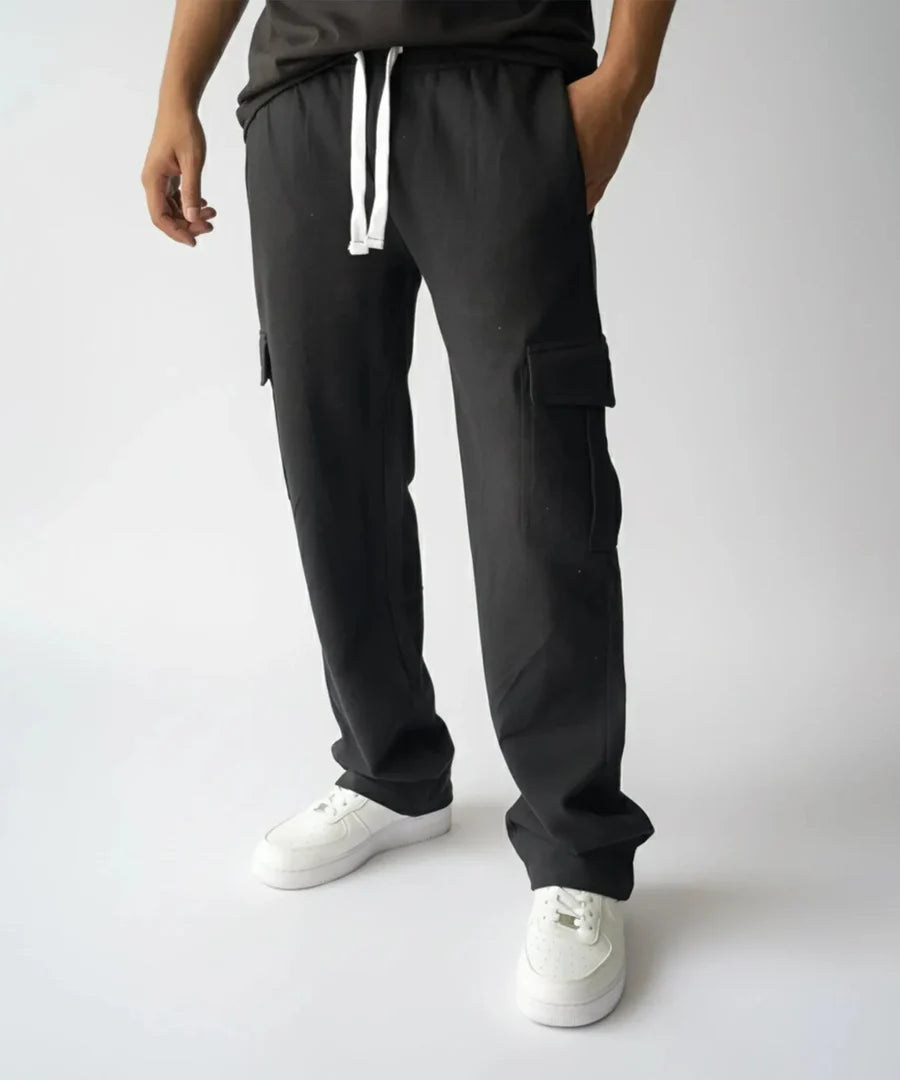 Black Cargo Baggy Trouser